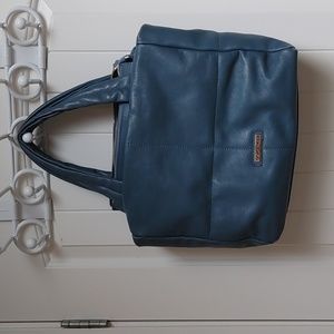 GIORGIA MILANI blue totebag purse with zipper, lining and interior pockets